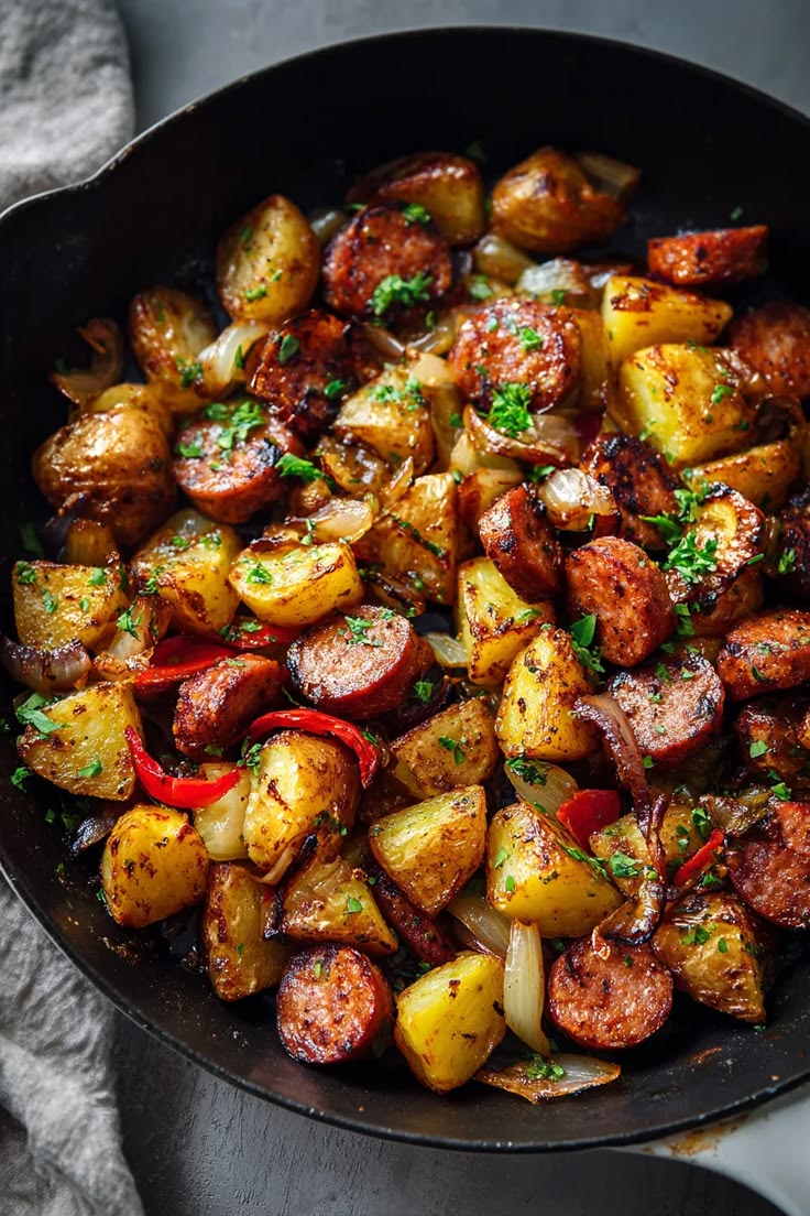 Reindeer Sausage Skillet